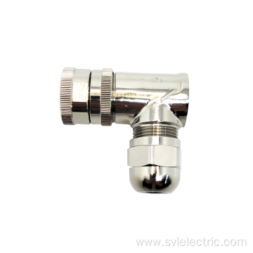 4 Pole Angle Shielded M12 Female Connector
